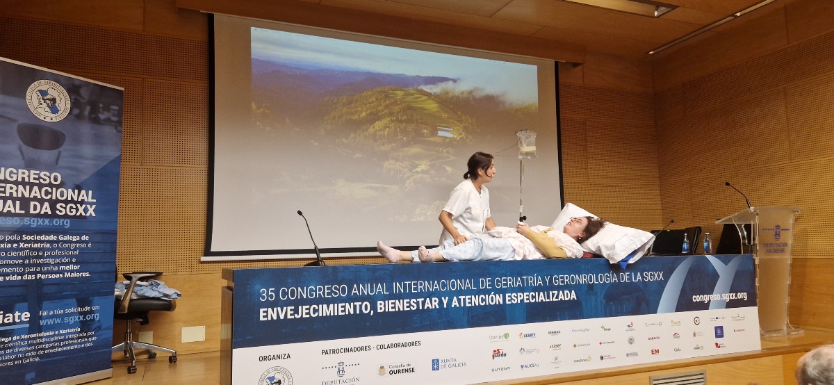 Una de las ponentes del