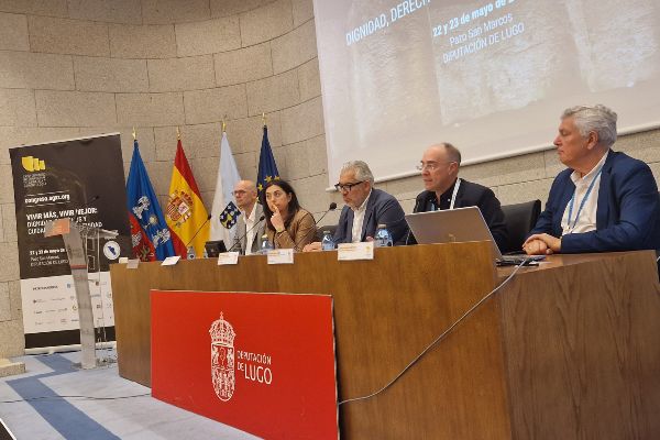 Momento de la inauguración del 36 Congreso de la SGXX en el Pazo San Marcos de Lugo