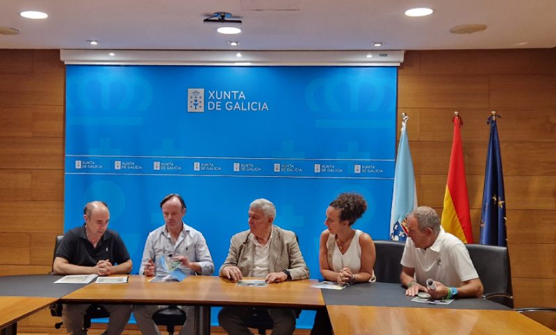 Reunión de presentación de las I Olimpiadas del Envejecimiento Saludable en la sede de la Xunta de Galicia.