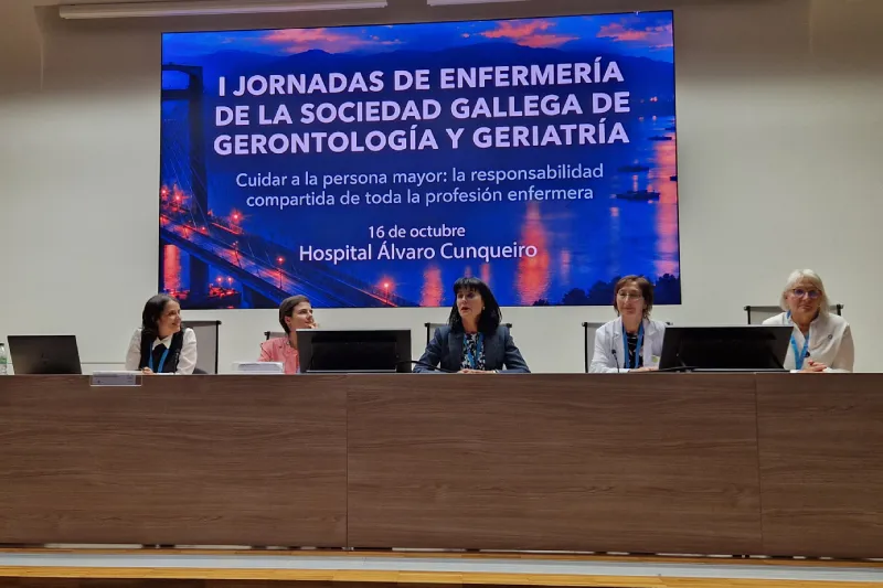 Mesa de clausura de la I Jornada de Enfermería